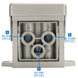 Pneumatic Pedal Valve 4F210-08 Foot Operated 5 Way 2 Position Direct Acting