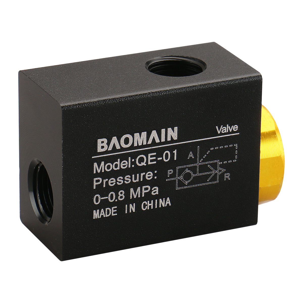 Baomain Pneumatic One Way Quick Exhaust Valve QE-01 1/8PT Inlet Port