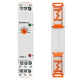 Baomain Single-Function Time Relay, 5A AC/DC24V-240V,1C ON-Instantaneous &1C ON-Delay, SPDT, DIN Rail Mounting Timer Relay TBT5-2