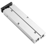 BAOMAIN Pneumatic Air Cylinder TN10-100 10mm(0.4") Bore, 100mm(4") Stroke Double-Rod Double-Acting Aluminum with 4 Fittings