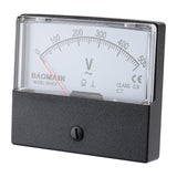 Baomain Voltmeter DH-670 AC 0-500 V Rechteckiges analoges Panel-Volt-Spannungsmessgerät der Klasse 2,5