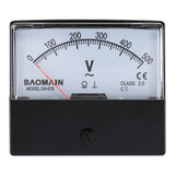 Baomain Voltmeter DH-670 AC 0-500 V Rechteckiges analoges Panel-Volt-Spannungsmessgerät der Klasse 2,5