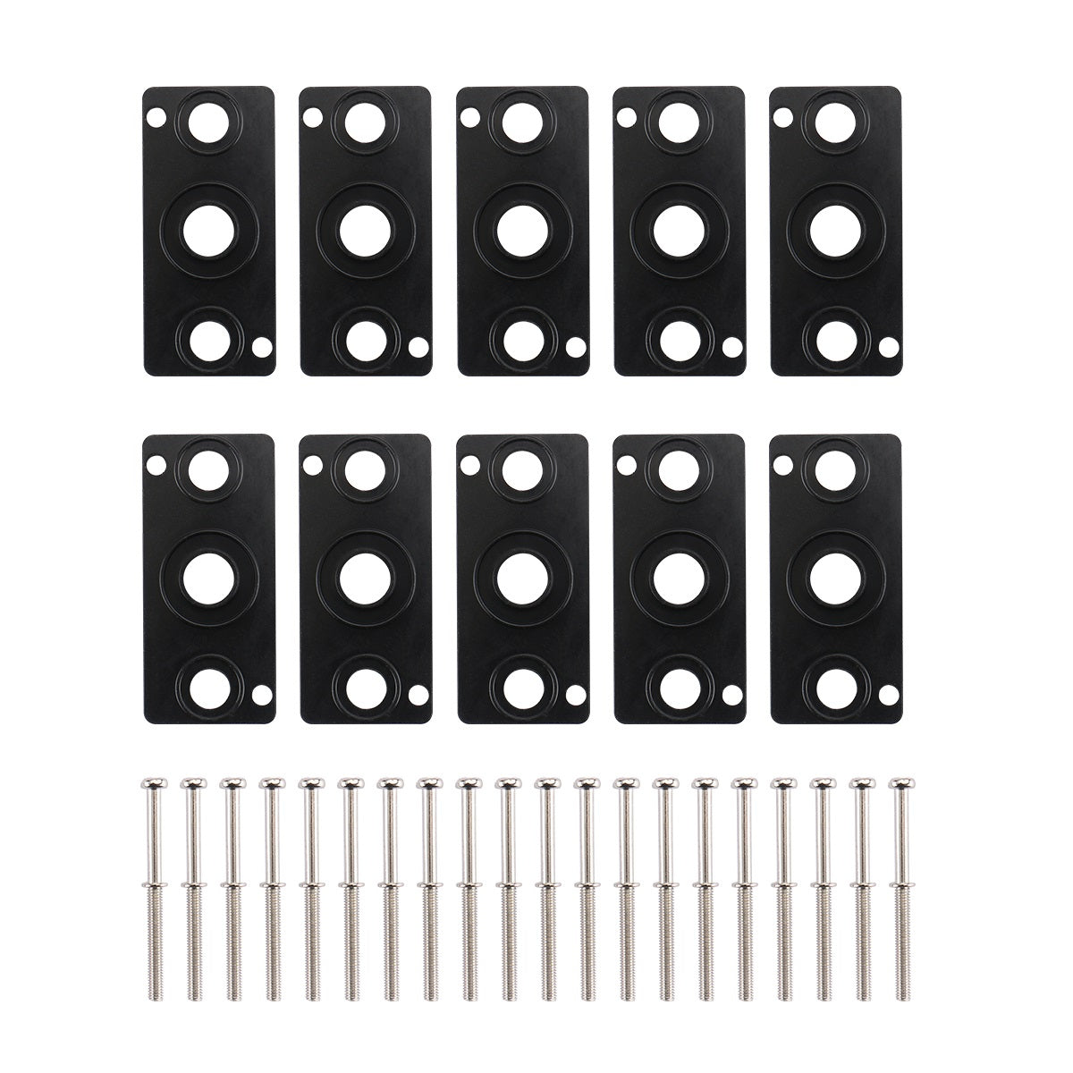 Baomain 10 pcs Gaskets, Black Rubber Seal, accessory for 4V210 / 3V210 Pneumatic Solenoid Valve