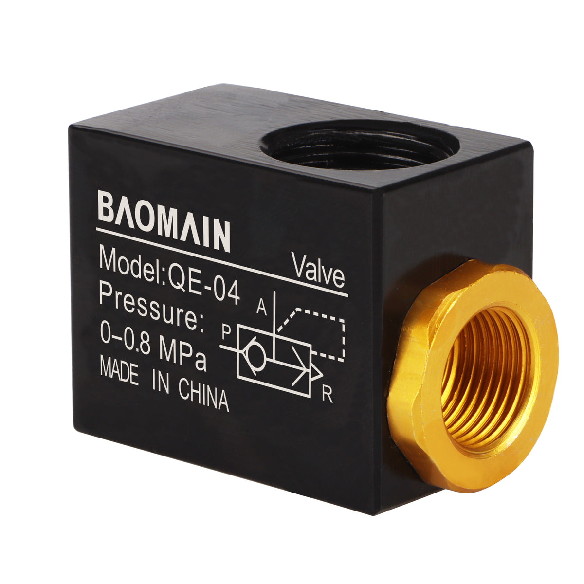 Baomain Pneumatic One Way Quick Exhaust Valve QE-04 1/2PT Inlet Port