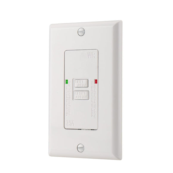 BAOMAIN Blank Face GFCI Weather Resistant Receptacle Indoor Or Outdoor Baomain blank face gfci weather resistant receptacle indoor or outdoor