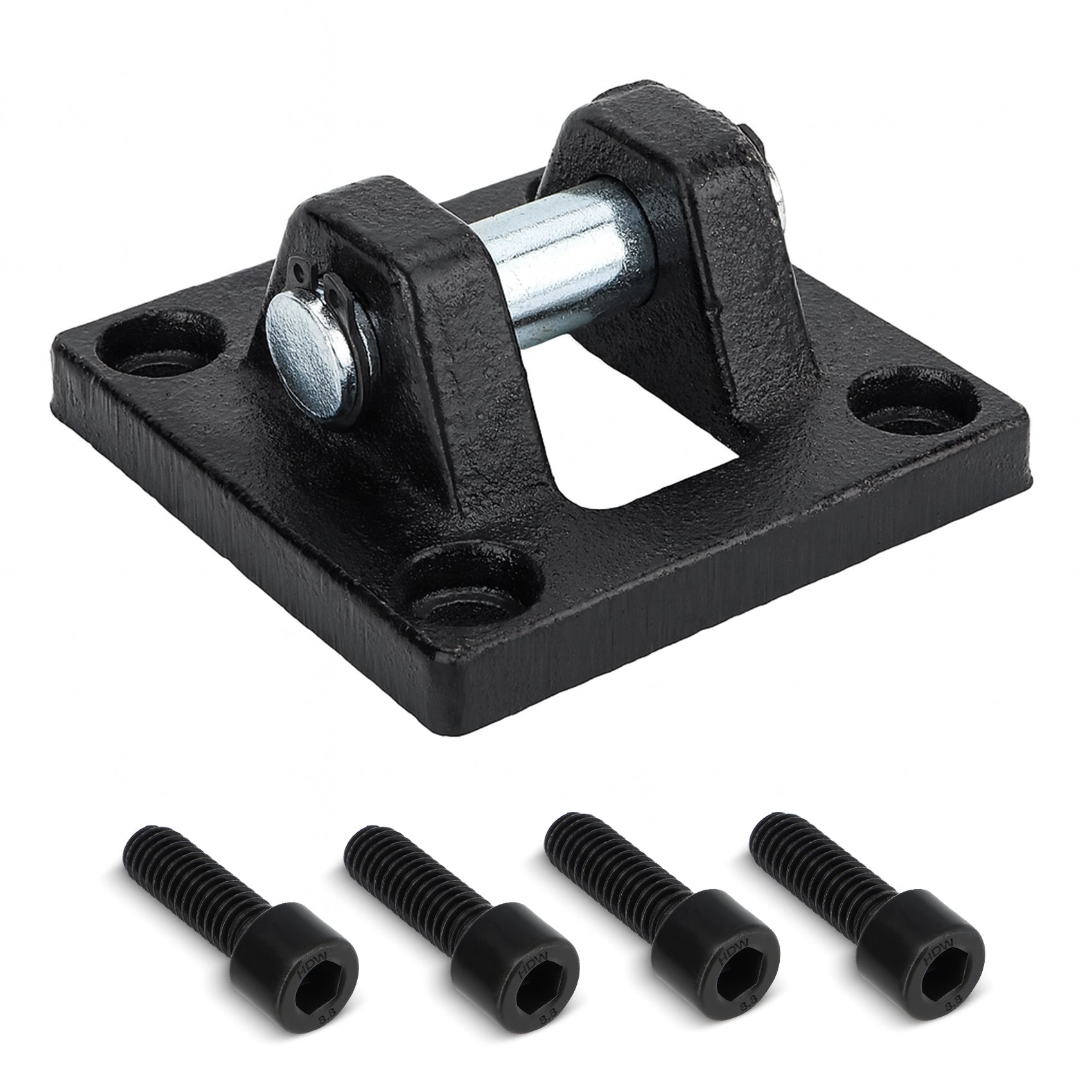Baomain Foot Flange Installation Accessory CB-50 for Foot Mounting Work with Pneumatic Standard Cylinder SC 50 with 4 Screws