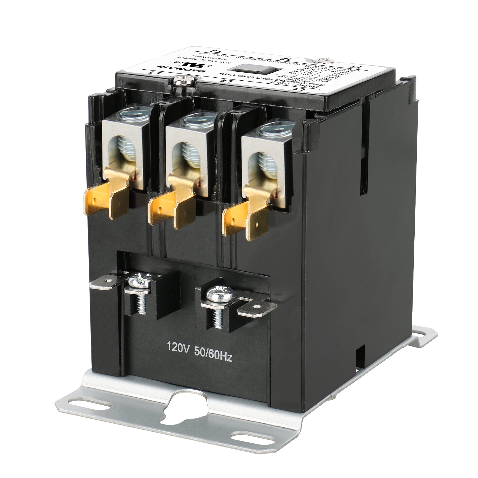 HVAC AC Contactor, 120VAC Coil 40A 3P Conditioner Condenser Compressor ...