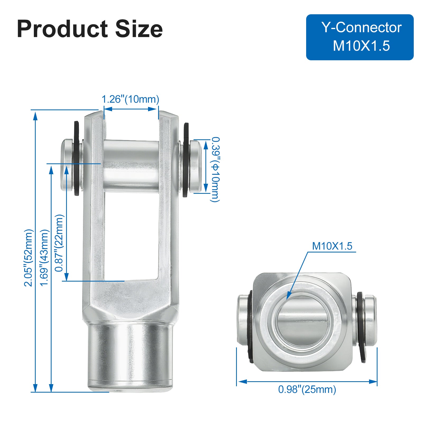 Baomain Pneumatic Splice CY-32 for Foot Mounting Work with Pneumatic Standard Cylinder SC 32