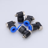 Baomain Quick Connectors PH6-M5 Male PT Thread 6mm Tube OD x M5 Air Hose Pneumatic Fitting