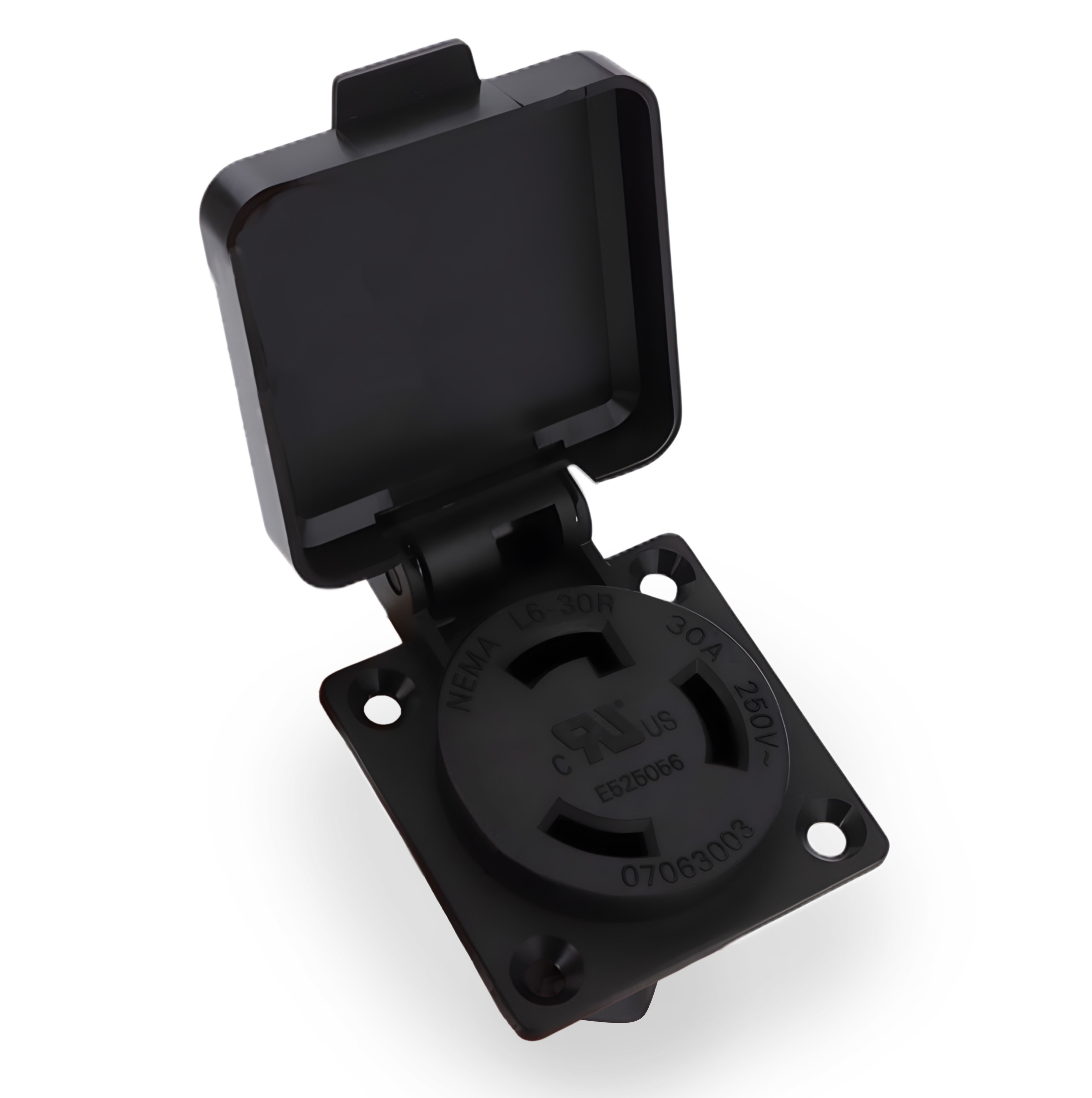 Baomain NEMA L6-30R Weatherproof Locking Receptacle - 30A 250V cRUus Certified Outlet