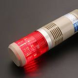 Baomain Industrial Signal Light Customizable Continuous Buzzer Warning Light, LGP-502TJ Red Column LED Tower Light