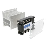 Baomain 3 Phase Solid State Relay JGX-4860 3.5-32 VDC Input 480VAC 60 Amp Output DC/AC with Heat Sink