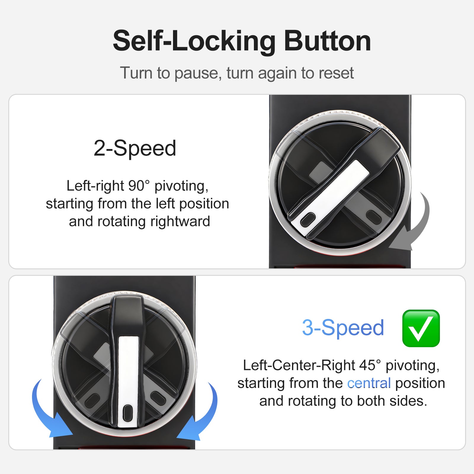 Baomain 3 Position Selector Switch Black 2NO 22mm Metal Head, UL CSA CE TUV Certified for Industrial Control Panel