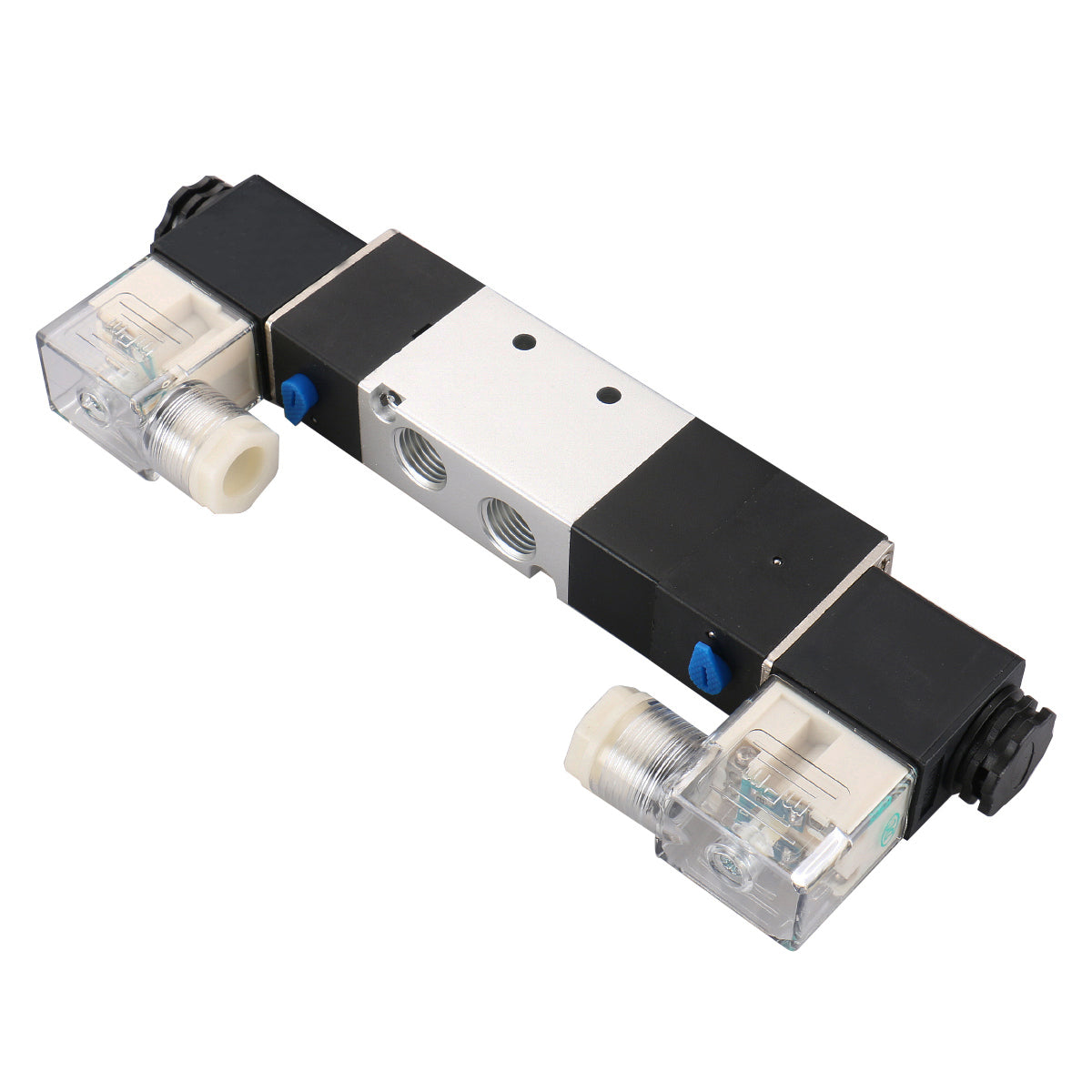 Baomain Pneumatic Solenoid Air Valve 4V230E-08 24VDC 5 Way 3 Position Internally Piloted Acting Type Double Electrical Control