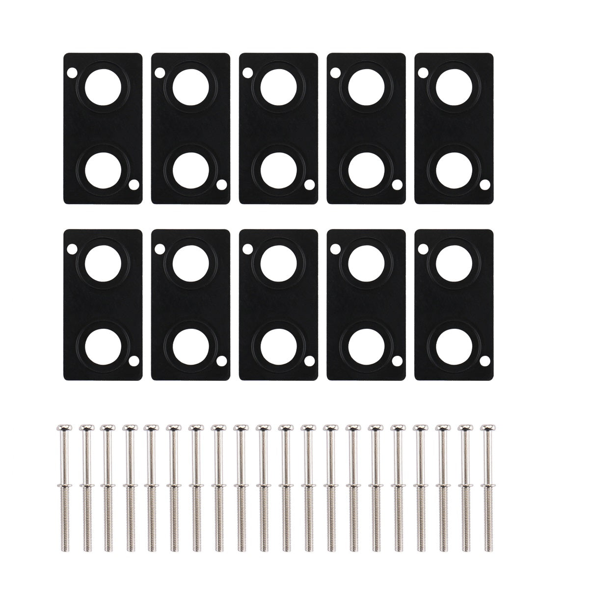 Baomain 10 pcs Gaskets, Black Rubber Seal, accessory for 4V210 / 3V210 Pneumatic Solenoid Valve