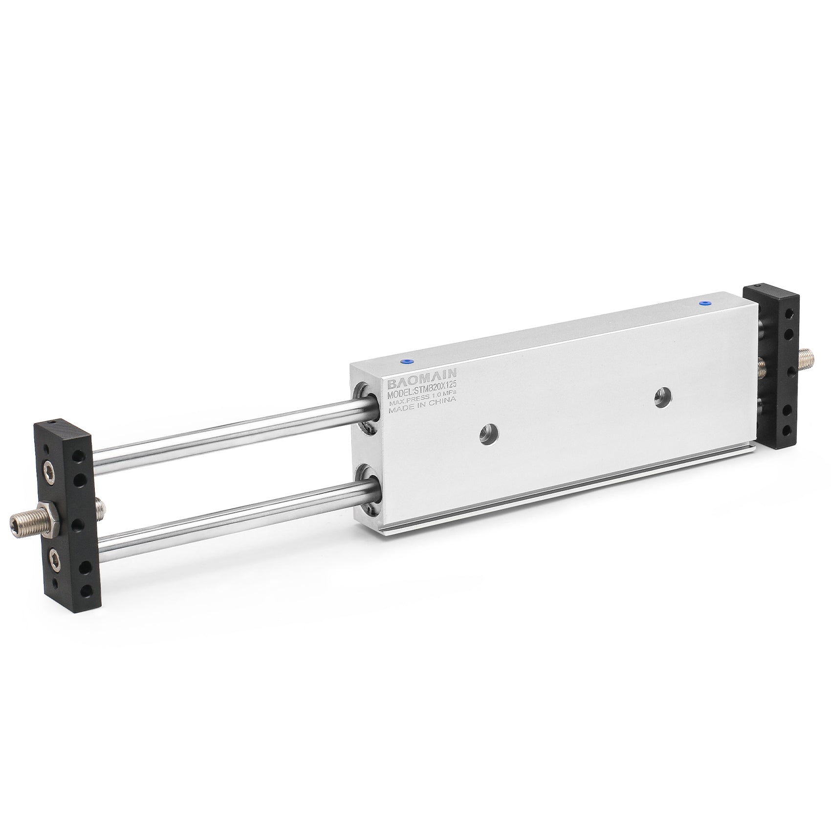 Baomain STMB Series Cylinder Double Axis Double Rod With Cushion Shock Absorber 20mm Bore Double Acting Slide Table