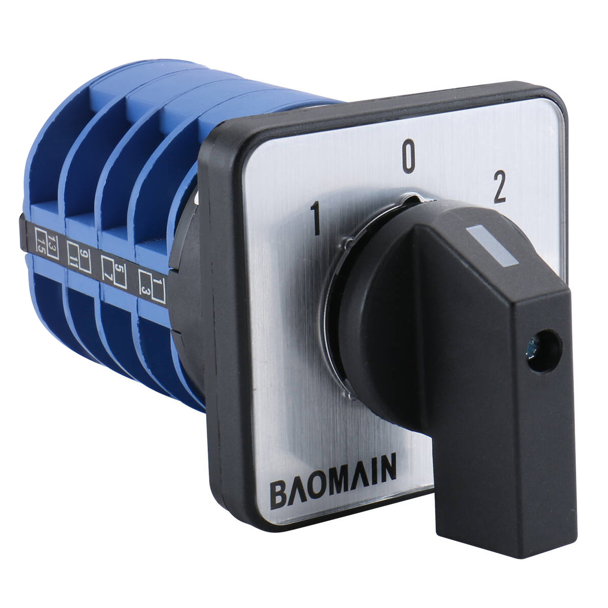 Baomain Rotary Universal Changeover Switch SZW26-32/D404.4 660V 32A 1-0-2 3 Positions 16 terminals 4 Phase Latching Function
