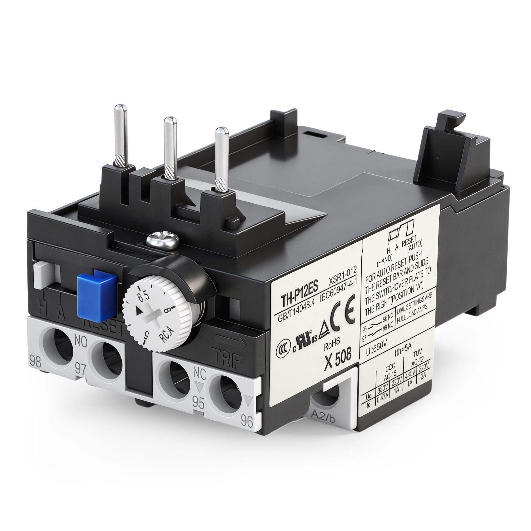 Baomain TH-P12 XSR1-012 Thermal overloads Relay 5.0-8.0 Amp UL CSA CE Listed