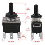 Baomain Toggle Switch C-523A AC 250V 15A DPDT 3 Position ON/Off/ON 6 Pins with Cap CE Listed