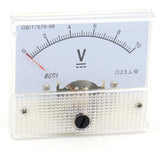 Baomain Analog Voltmeter 85C1 DC 1V/2V/3V/5/10V/15V/30V/50V/75V/100V/150V/200V/300V/450V/500V/800V  Rectangle Analog Volt Panel Meter Gauge