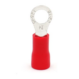 Baomain Red Sleeve Pre Insulated Ring Terminals Lug Connector RV1.25-4 1000pcs