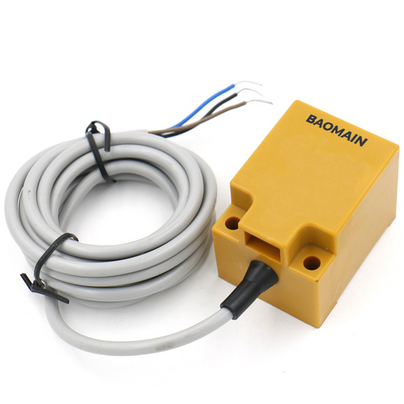 Baomain Square Inductive Proximity Sensor Switch TL-N20ME3 NPN NO+NC DC12-24V(10-30V), 20mm Detecting Distance 3 wire