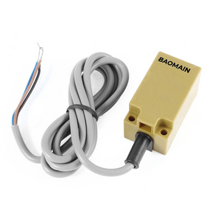 Baomain Square Inductive Proximity Sensor Switch TL-N15MF3 PNP NO+NC DC12-24V(10-30V), 15mm Detecting Distance 4 wire