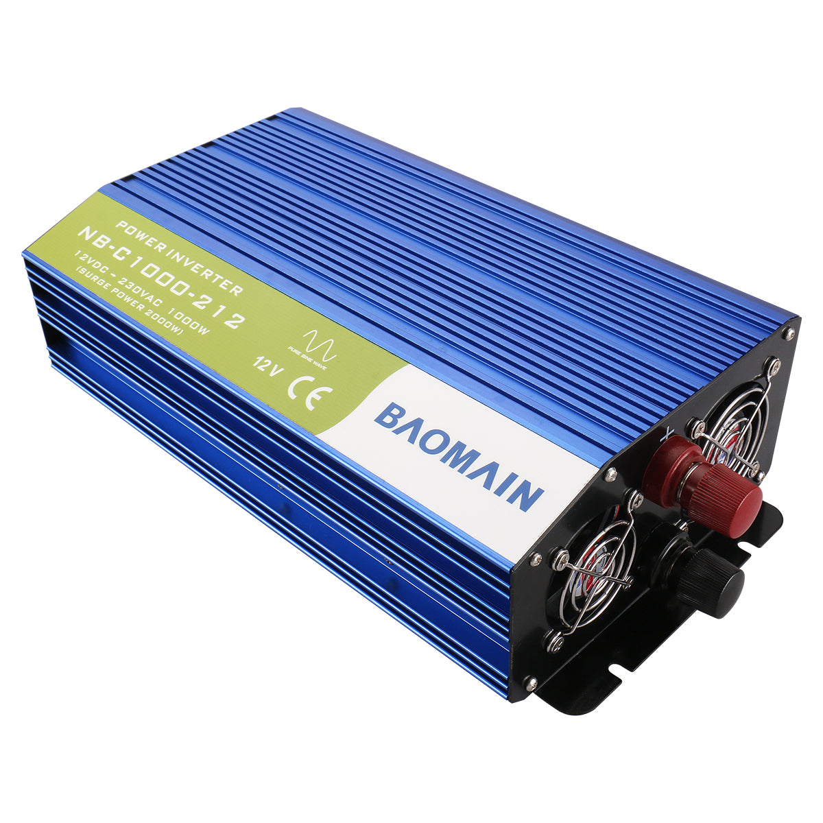 Baomain NB-C1000-212 12V to AC 230V 300W Car Power Transformer with Universal Adaptor and Usb Charging Interface
