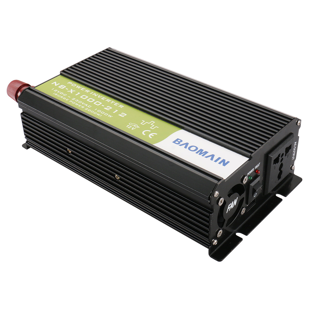 Baomain NB-X1000A-212 12V to AC 230V 300W Car Power Transformer with Universal Adaptor and Usb Charging Interface