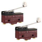 Baomain Roller Hinge Lever Micro Switch RX-10GW2-B  10A 125VDC, 3A 250 VDC