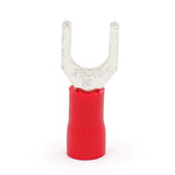 Baomain SV 1.25-5 Spade Terminal Vinyl Insulated - Single Crimp 0.5-1.5 qmm 22-16 Wire Size, 10 5.3mm Stud Size Red 1000pcs