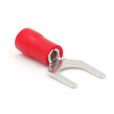 Baomain SV 1.25-6 Spade Terminal Vinyl Insulated - Single Crimp 0.5-1.5 qmm 22-16 Wire Size, 1/4 6.3mm Stud Size Red 1000pcs