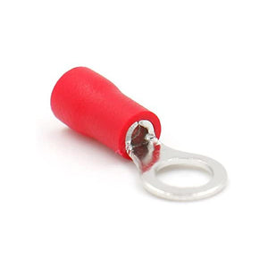 Baomain Red Sleeve Pre Insulated Ring Terminals Lug Connector RV1.25-4 1000pcs