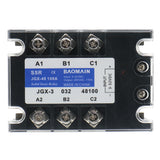 Baomain 100A 3 Phase Solid State Relay JGX-48100A 3-32 VDC Input 480VAC 100 Amp Output