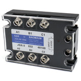 Baomain 100A 3 Phase Solid State Relay JGX-48100A 3-32 VDC Input 480VAC 100 Amp Output