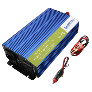 Baomain NB-C1000-212 12V to AC 230V 300W Car Power Transformer with Universal Adaptor and Usb Charging Interface
