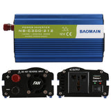 Baomain NB-C300-212 12V to AC 230V 300W Car Power Transformer with Universal Adaptor and Usb Charging Interface