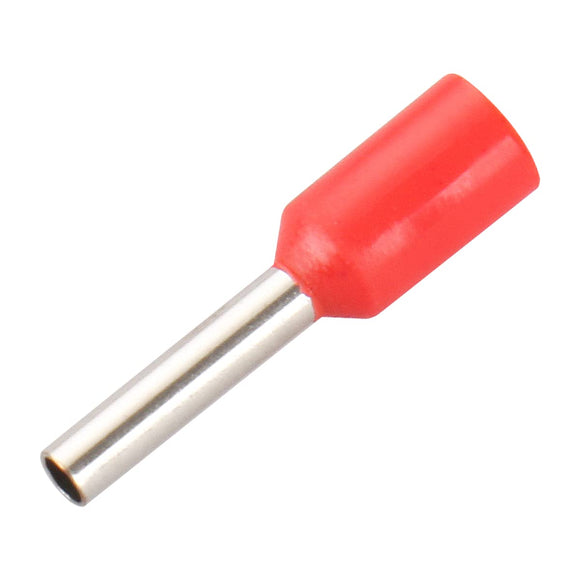 Baomain AWG 16/1.5mm² Wire Copper Crimp Connector Insulated Ferrule Pin Cord End Terminal Red E1508 Pack of 1000