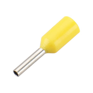 Baomain AWG 22/0.5mm² Wire Copper Crimp Connector Insulated Ferrule Pin Cord End Terminal Yellow E0506 Pack of 1000
