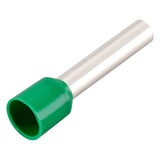 Baomain AWG 6 / 16mm² Wire Copper Crimp Connector Insulated Ferrule Pin Cord End Terminal Green E16-18 Pack of 500