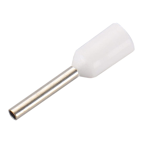 Baomain AWG 22/0.5mm² Wire Copper Crimp Connector Insulated Ferrule Pin Cord End Terminal White E0508 Pack of 1000