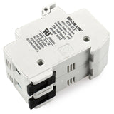 Cylindrical Fuse Holder RT18-32(X) Fuse Base 2 Poles DIN Rail Mount UL&CE Listed 10 PCS of 10*38mm Fuse
