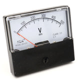 Baomain Voltmeter DH-670 DC 0-5V/10V/50V/150V/200V/500V Rectangular Class 2.5 Analog Panel Volt Voltage Meter