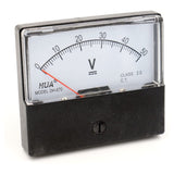 Baomain Voltmeter DH-670 DC 0-5V/10V/50V/150V/200V/500V Rectangular Class 2.5 Analog Panel Volt Voltage Meter