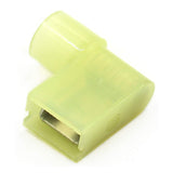 Baomain Female Spade Connector Insulated Flag Terminal 16-14 AWG 1.5-2.5 mm² Yellow 500pcs