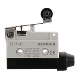 Baomain Limit Switch Short Hinge Roller Lever Momentary Type SPDT 1NC+1NO AC DC 380V 10A Micro Switch TZ-7141
