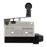 Baomain Limit Switch One-Way Action Short Hinge Roller Lever Momentary Type SPDT 1NC+1NO AC DC 380V 10A Micro Switch TZ-7144