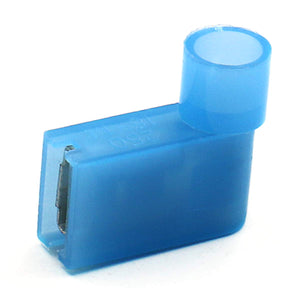 Baomain Female Spade Connector Insulated Flag Terminal 16-14 AWG 1.5-2.5 mm² Blue 500pcs