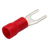 Baomain SV 1.25-3.5 Spade Terminal Vinyl Insulated - Single Crimp 0.5-1.5 qmm 22-16 Wire Size, 6 3.5mm Stud Size Red 1000pcs