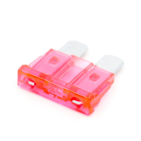 Baomain Blade Fuses ATC-4 4A Fast-Acting Fuse for Automotive Car Truck Pink 100 Pack